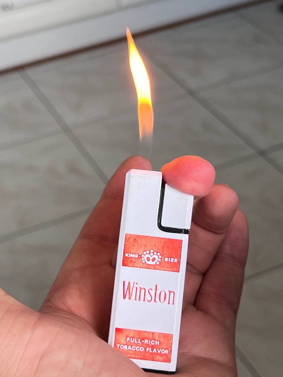 Marlboro × Vintage Y2K ELEGANCE WINSTON 90's GEOMETRIC METAL PUNK ROCK LIGHTER Size ONE SIZE - 6 Thumbnail