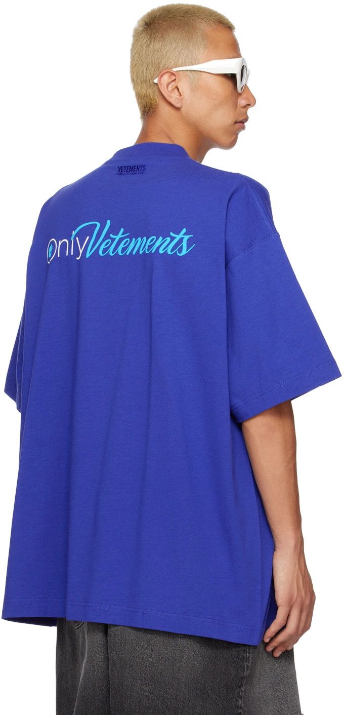 Vetements Vetements 'OnlyVetements' OnlyFans Logo T-Shirt Blue Size US S / EU 44-46 / 1 - 5 Thumbnail
