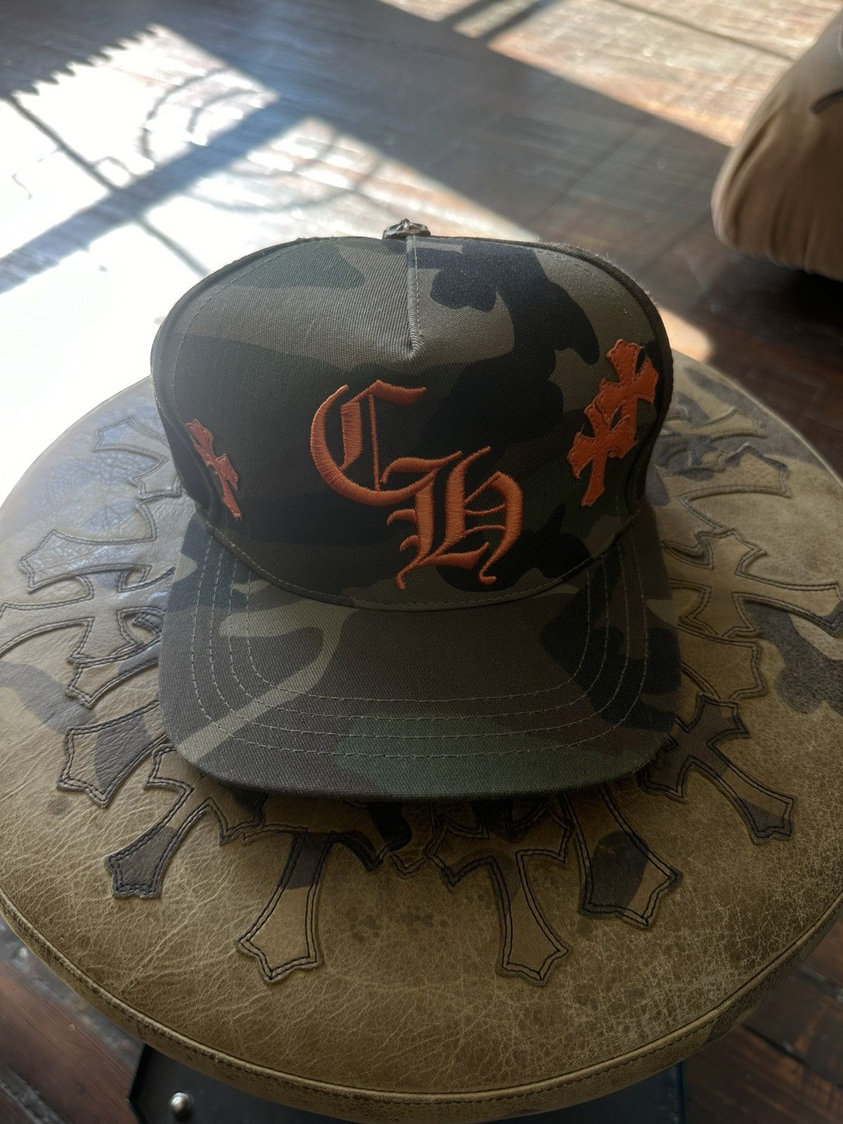 Chrome Hearts CHROME HEARTS CAMO PATCH HAT Size ONE SIZE - 1 Thumbnail