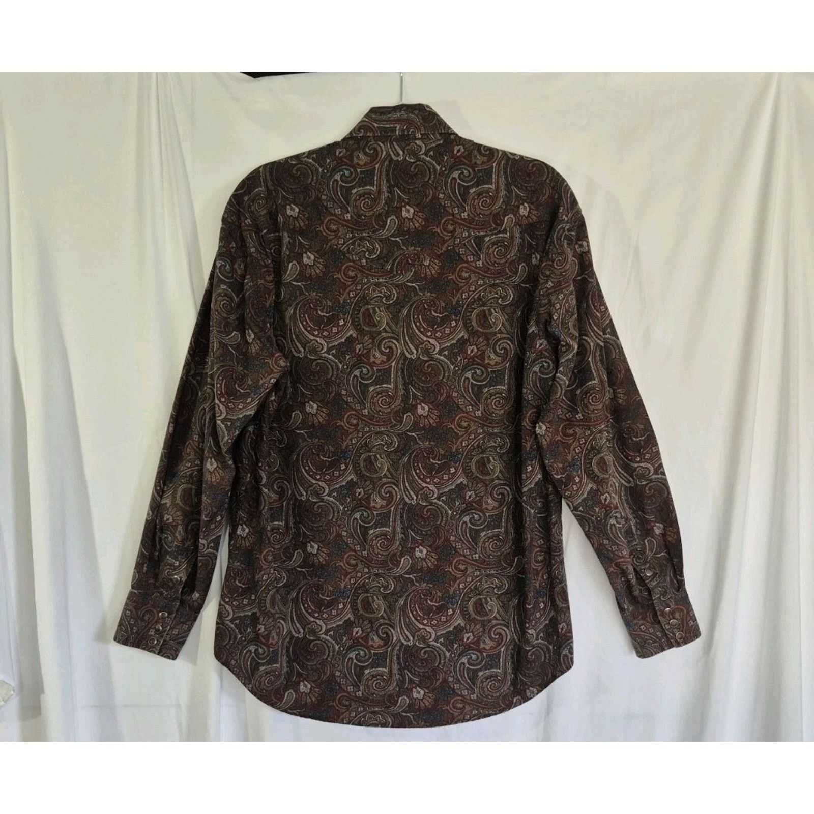 Stetson Stetson Mens Paisley Pearl Snap Western Cowboy Shirt Medium Size US M / EU 48-50 / 2 - 7 Thumbnail