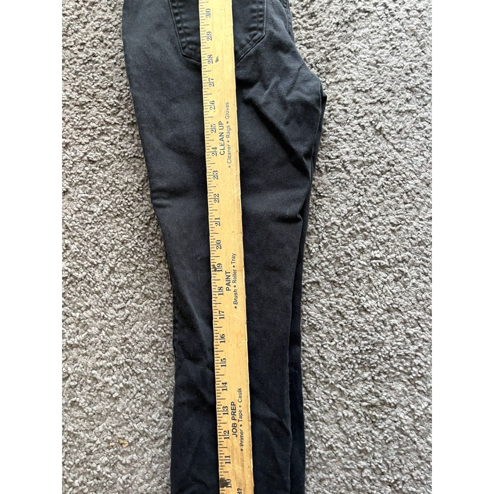 Gap Gap Skinny Pants Womens 0 Black Cotton Blend Stretch Pockets Slim Regular Jeans Legging Style Stars Canvas Pattern Solid Vintage No Size 25" / US 0 / IT 36 - 6 Thumbnail