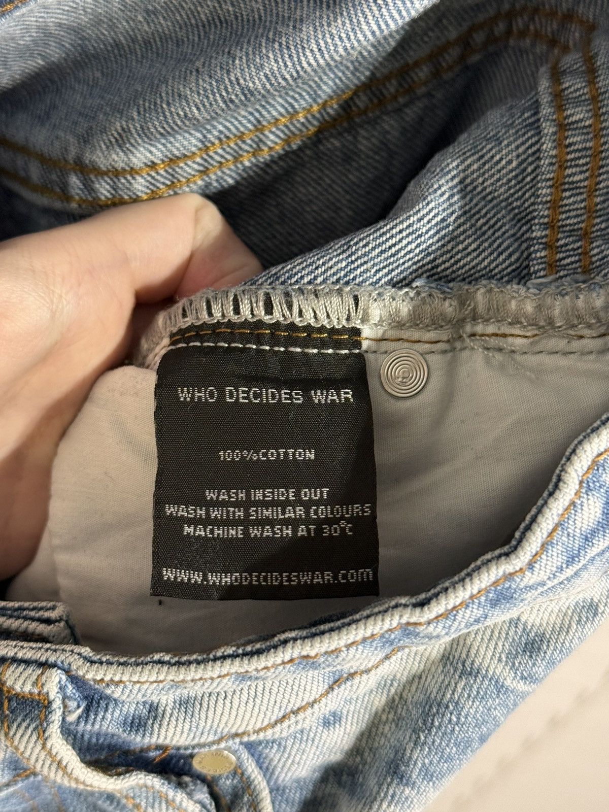 Who Decides War Who Decides War ROYGBIV Scripture Jeans Size US 30 / EU 46 - 14 Thumbnail