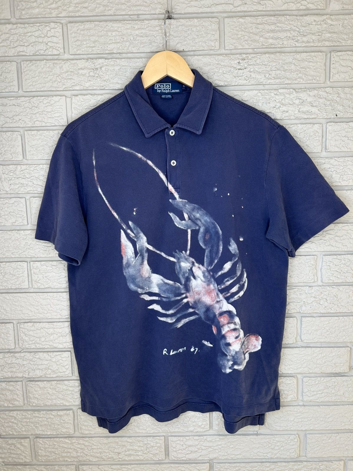 Vintage 90s Polo Ralph Lauren Lobster Polo Shirt