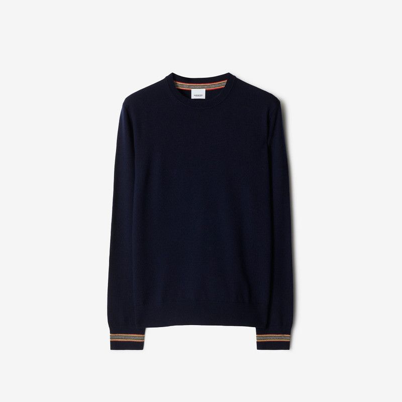 Burberry o1w1db10326 Wool Sweater in Navy Size US XL / EU 56 / 4 - 1 Preview