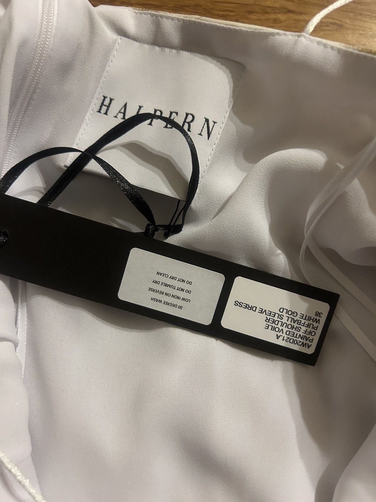 Halpern HALPERN Cold-shoulder Metallic Floral Cotton-voile Dress Size S / US 4 / IT 40 - 8 Thumbnail