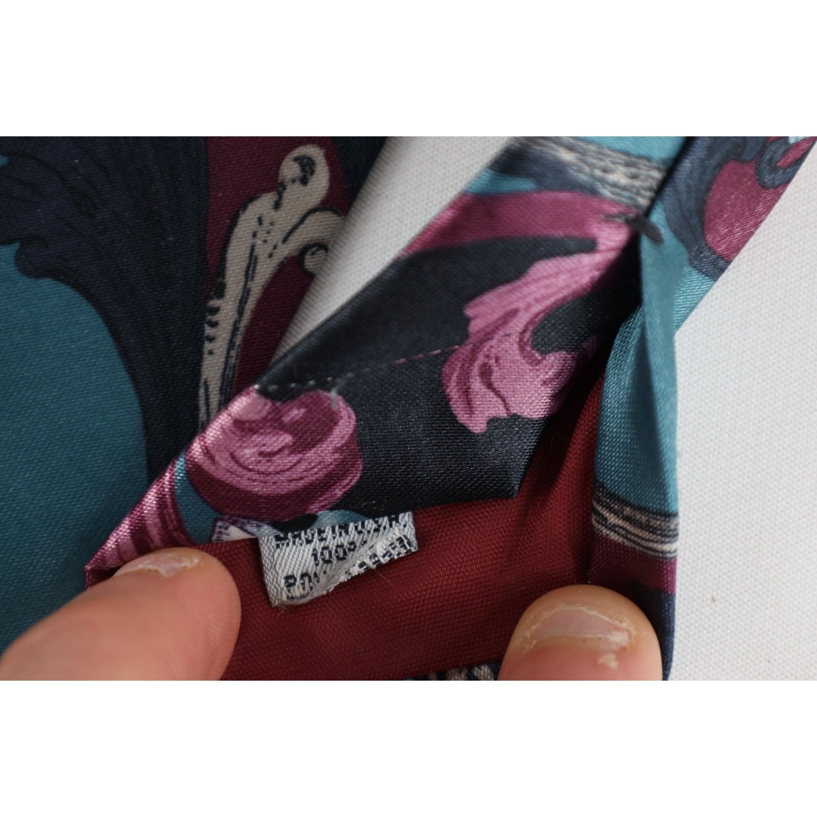 Vintage Vintage 90s Streetwear Flower Floral Paisley Neck Tie Size ONE SIZE - 5 Thumbnail