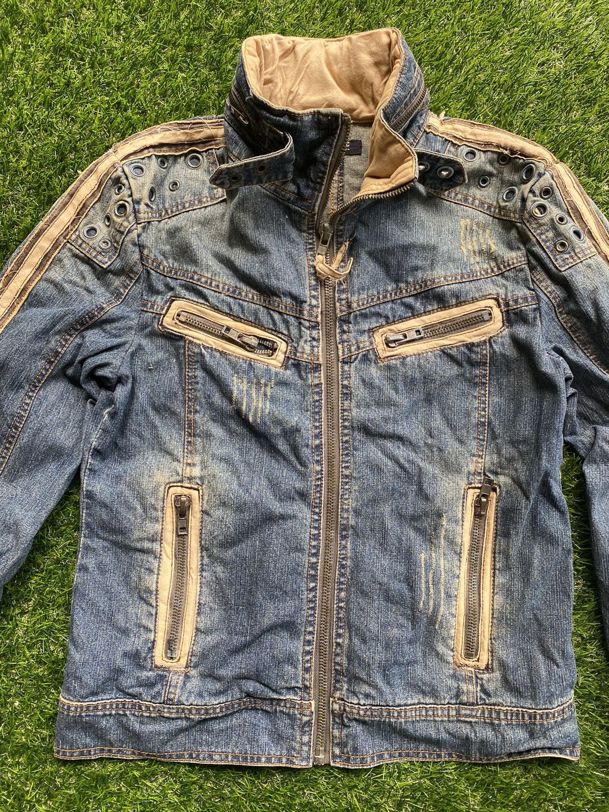 In The Attic 🔥 Distressed 🔥 Vintage In The Attic Jacket - Punk Design Size M / US 6-8 / IT 42-44 - 3 Thumbnail