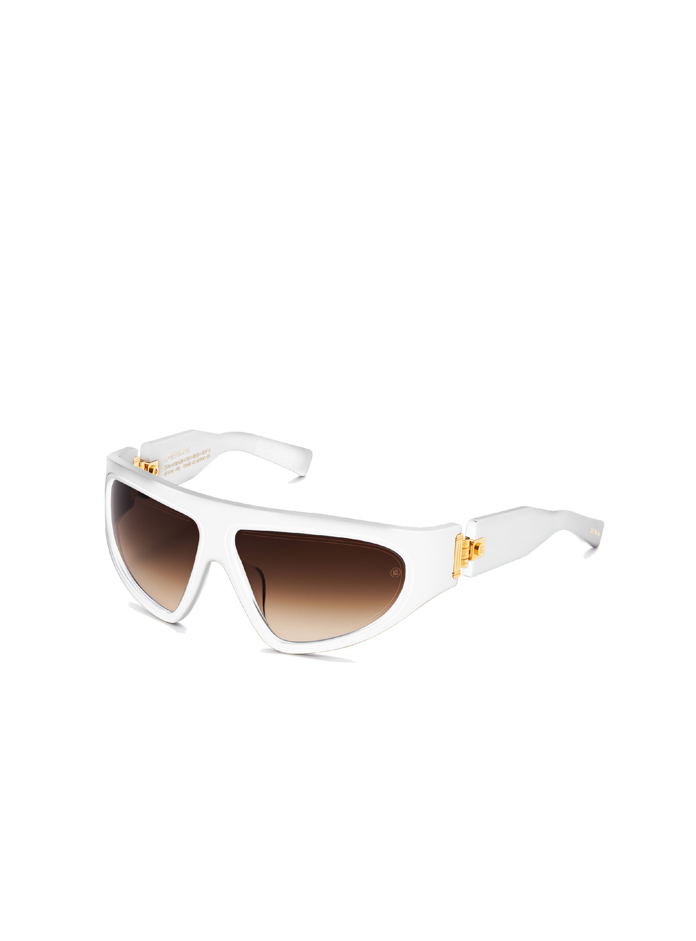 Balmain o1s1wg111025 Size: OS/B Escape Sunglasses in White Size ONE SIZE - 1 Thumbnail