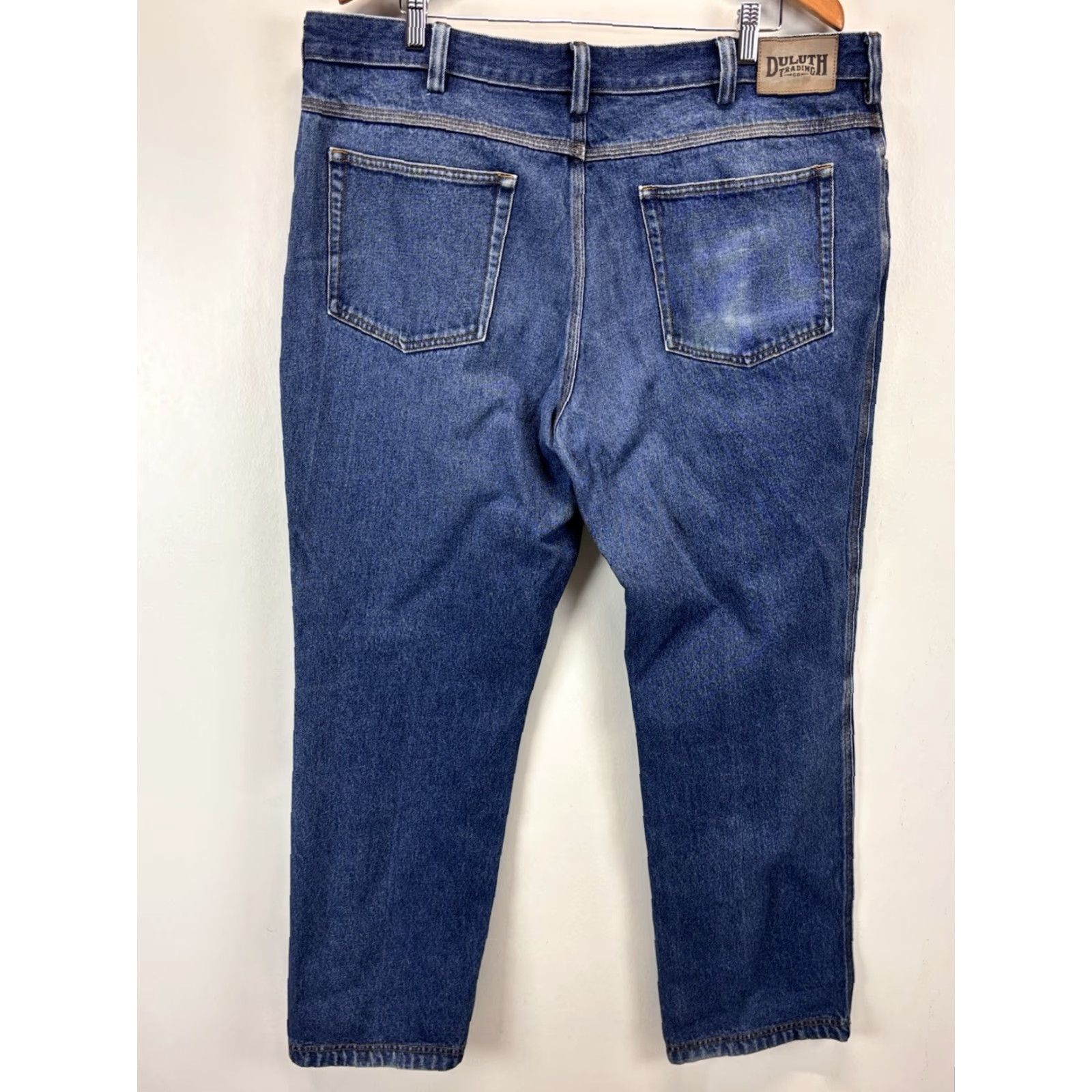 CO Duluth Trading Co Jeans Sz 40x33 Men’s Blue Straight Leg Gusset Size US 40 / EU 56 - 3 Thumbnail