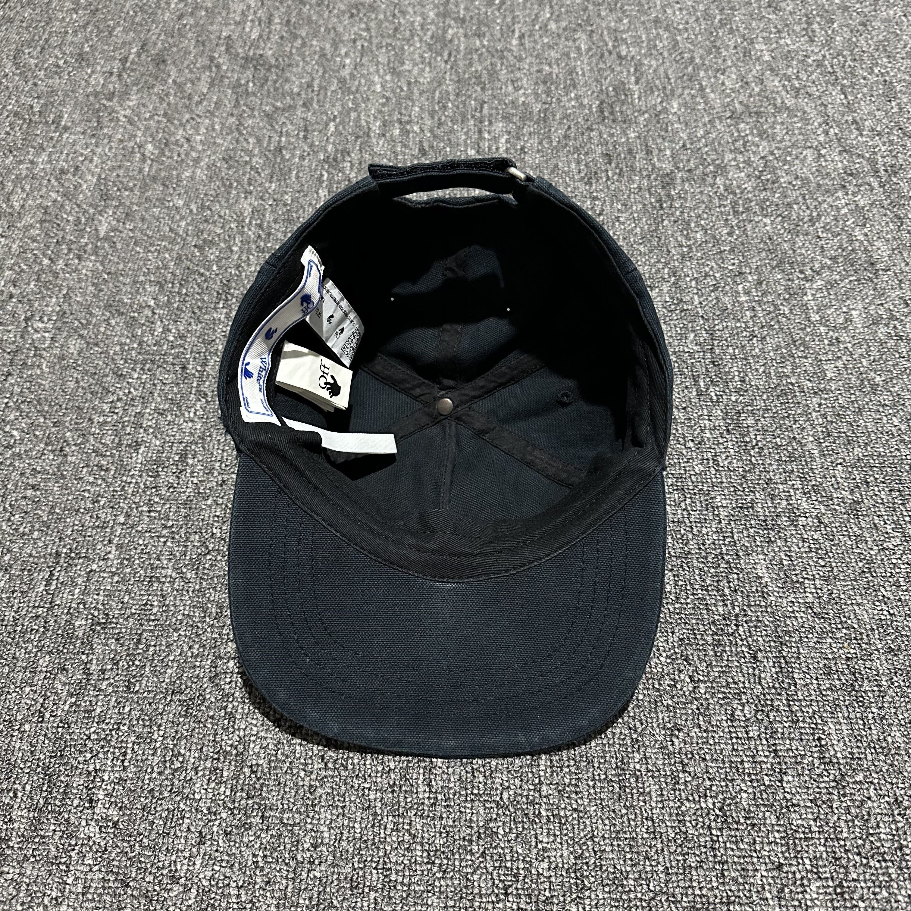Off-White Off-White World Peace Embroidered distressed Hat Size ONE SIZE - 7 Thumbnail