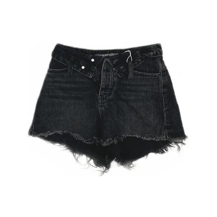 Alexander Wang Alexander Wang Gray Denim Cutoff Shorts for Women - Size 24" / US 00 / IT 34 - 2 Thumbnail