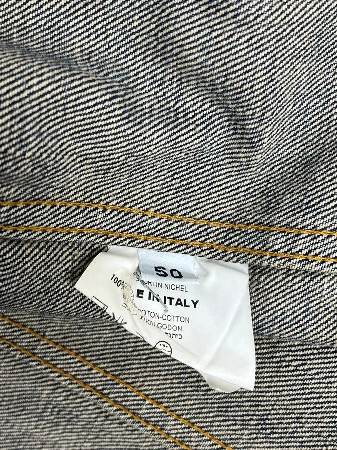 Helmut Lang AW1999 Helmut Lang Blue Eroded Denim Jacket Size US M / EU 48-50 / 2 - 10 Thumbnail