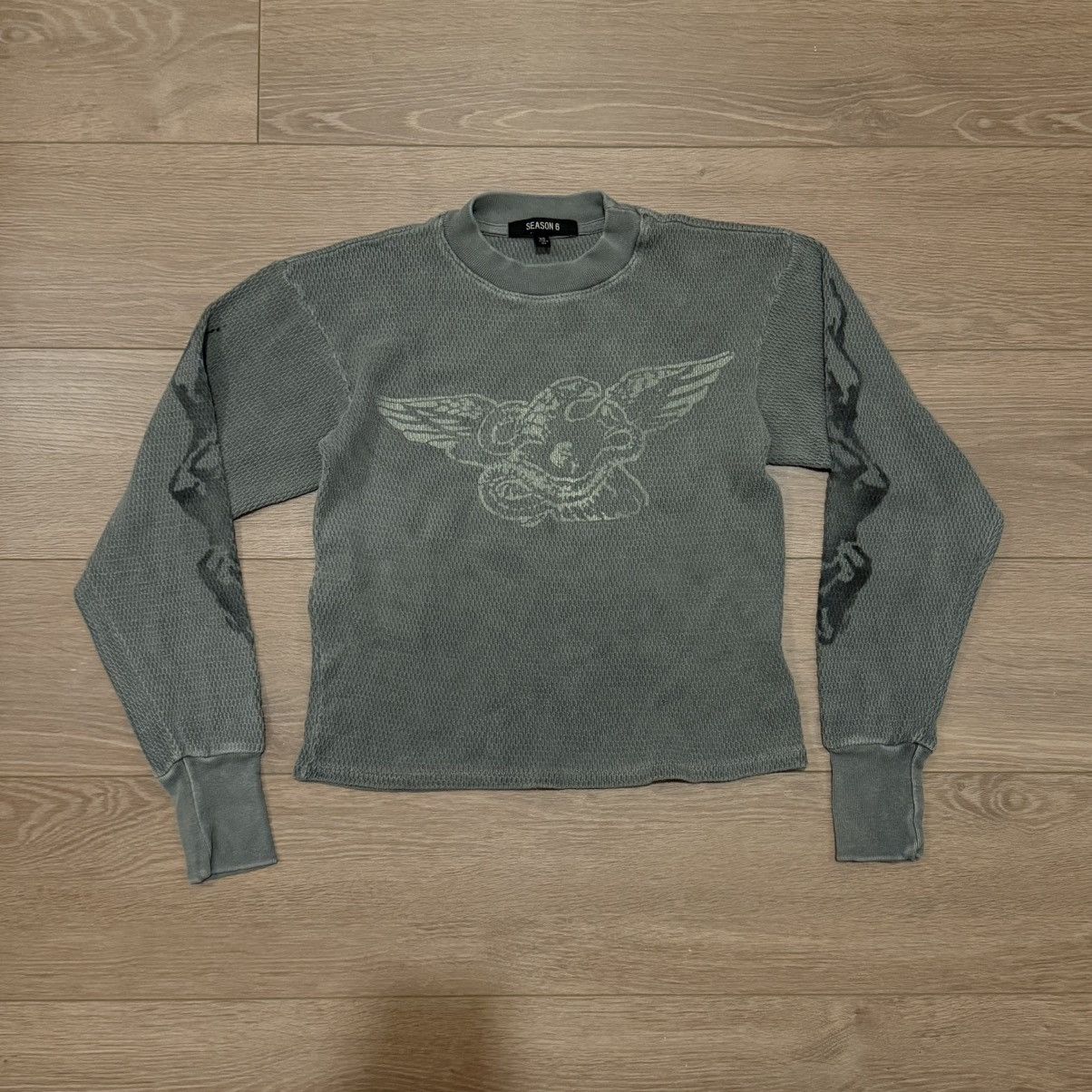 Yeezy Yeezy Season 6 Graphic Thermal Long Sleeve Size XS / US 0-2 / IT 36-38 - 2 Thumbnail