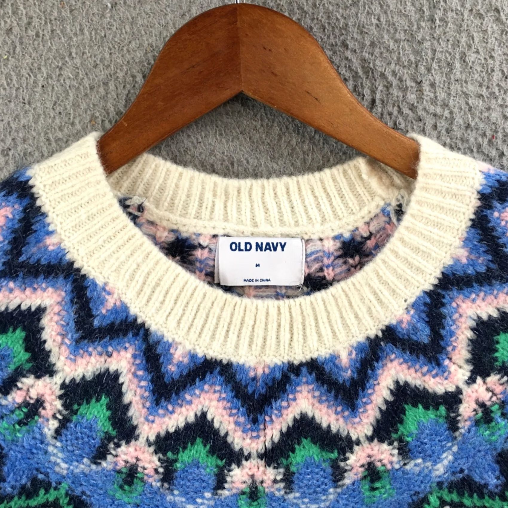 Old Navy Old Navy Multicolor Fair Isle Sweater Mens M Knitted Crew Neck Pullover Casual Size US M / EU 48-50 / 2 - 3 Thumbnail
