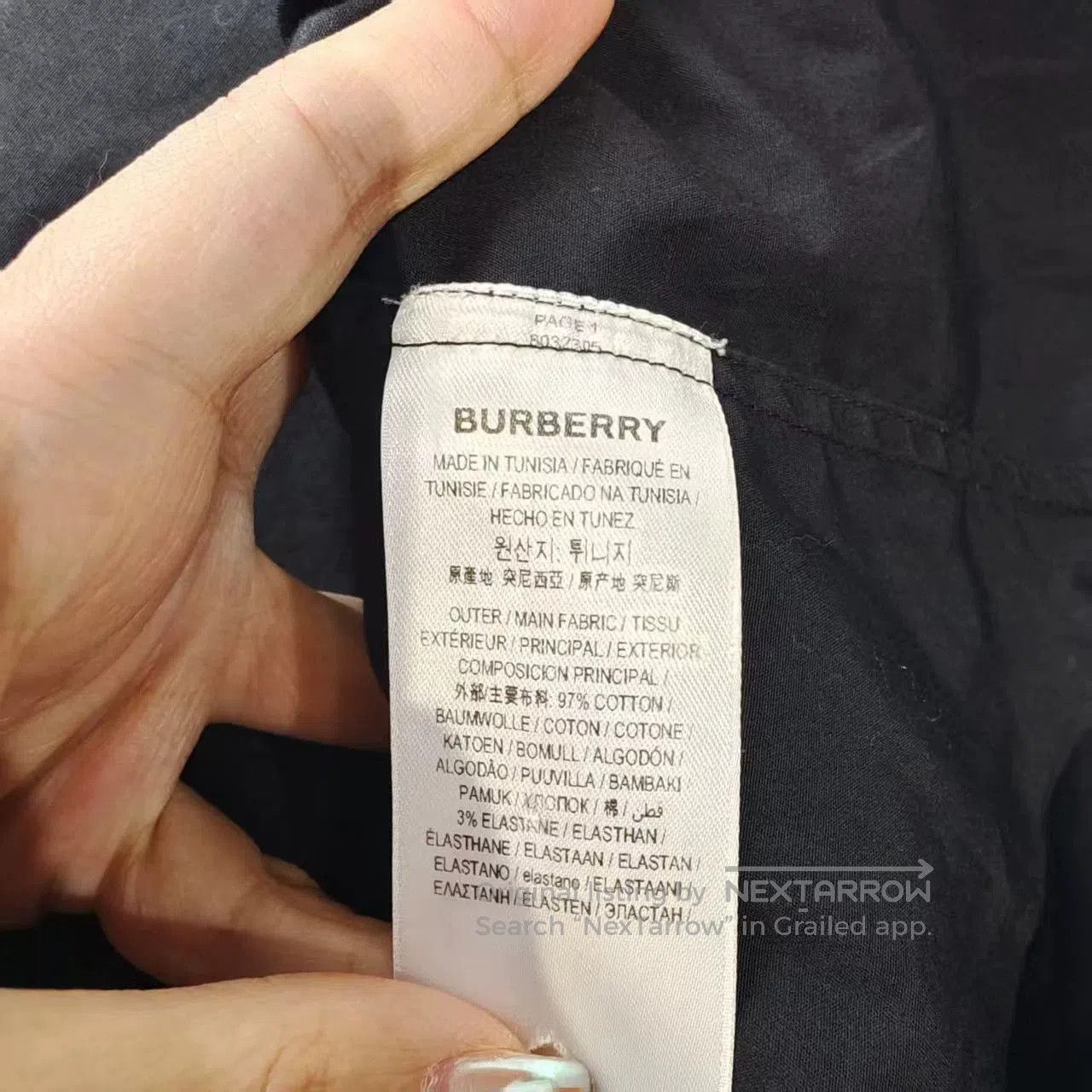 Burberry burberry long sleeve shirt with check collar. Size US M / EU 48-50 / 2 - 5 Thumbnail