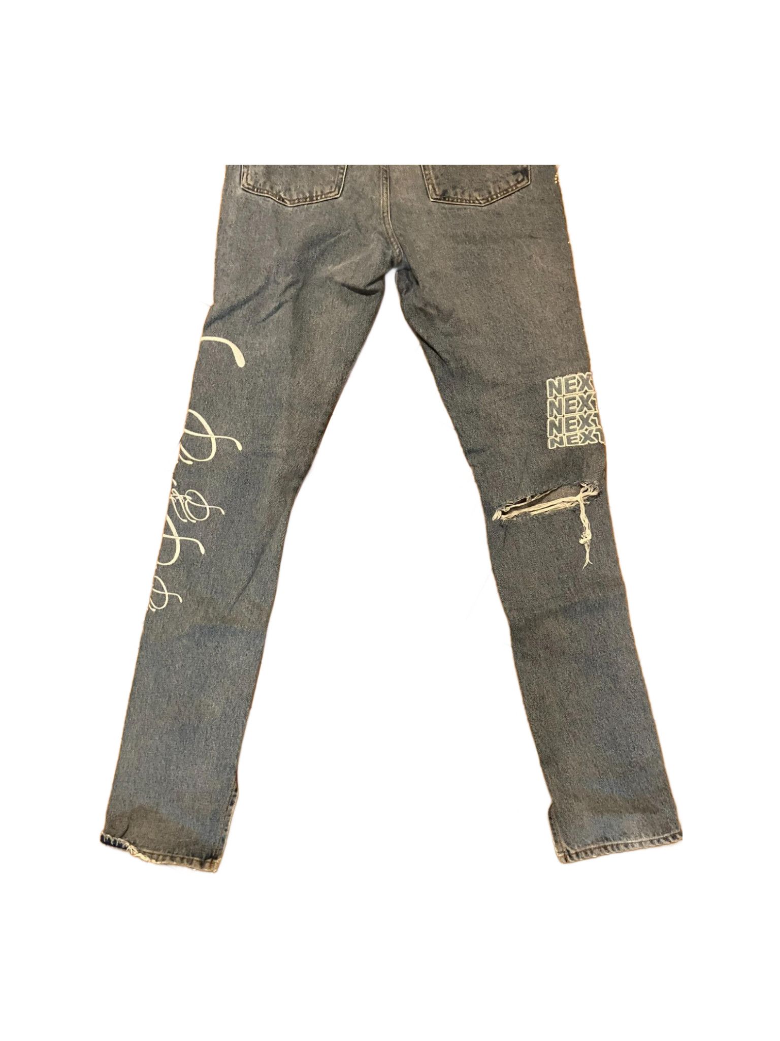 Off White Ev Bravado Crystal Denim Jeans