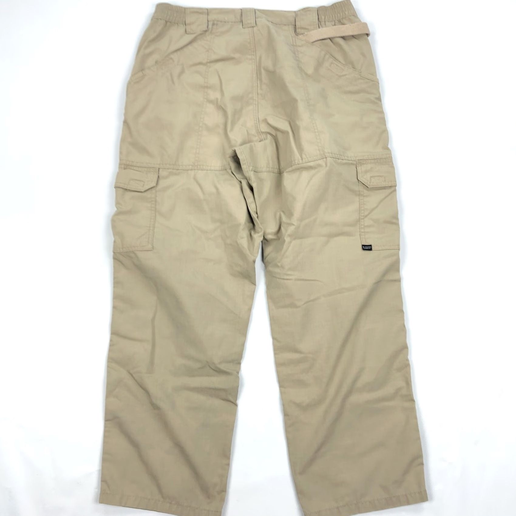 Vintage 5.11 Tactical Series Men's Cargo Pants Khaki Tan Ripstop Outdoor Size 36x28 Size US 36 / EU 52 - 2 Thumbnail