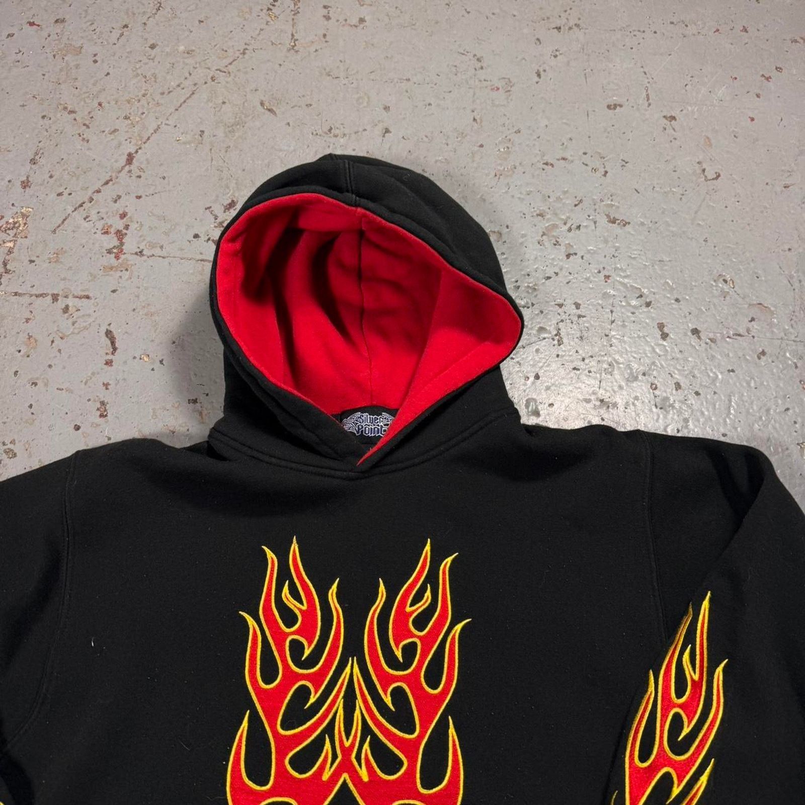 Other Vintage silver point flame Y2k Hoodie Size L / US 10 / IT 46 - 3 Thumbnail