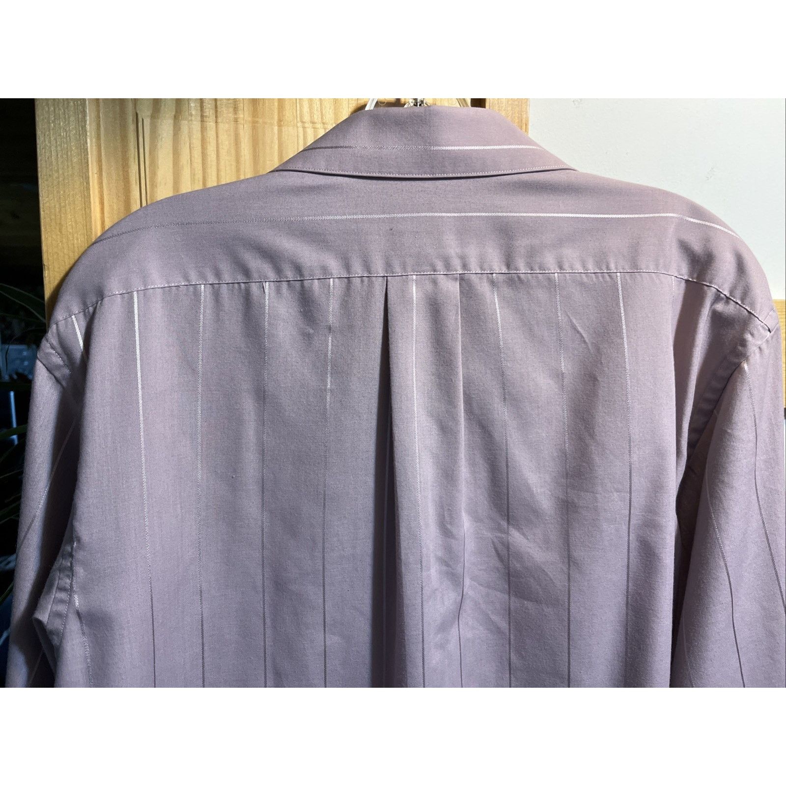 John Henry John Henry Vintage Button Shirt Men's 17 34-35 Purple Stripe Size US XL / EU 56 / 4 - 8 Thumbnail