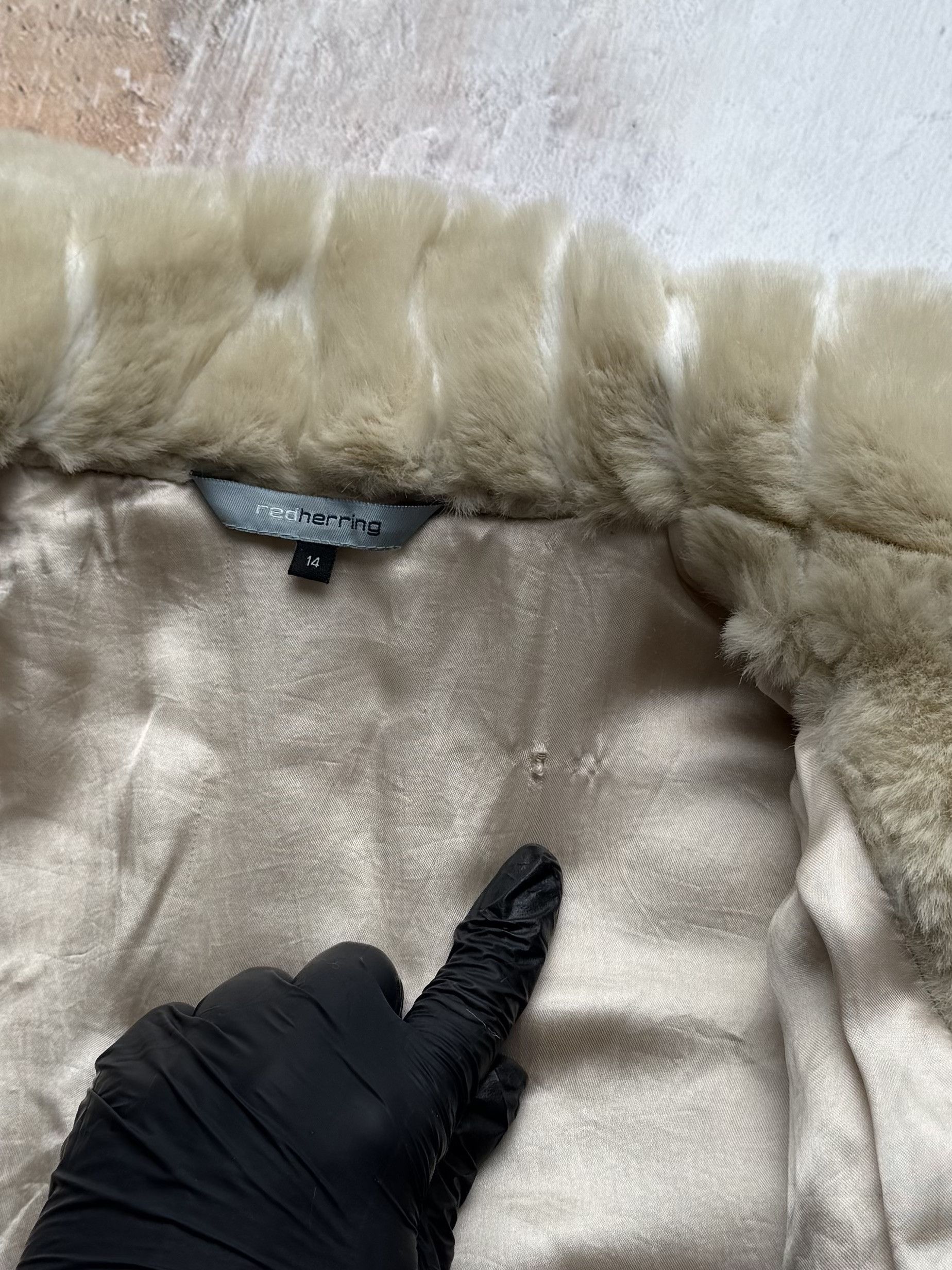 Vintage Vintage Beige Faux Fur Jacket Soft Plush Coat Winter Short Size M / US 6-8 / IT 42-44 - 6 Thumbnail