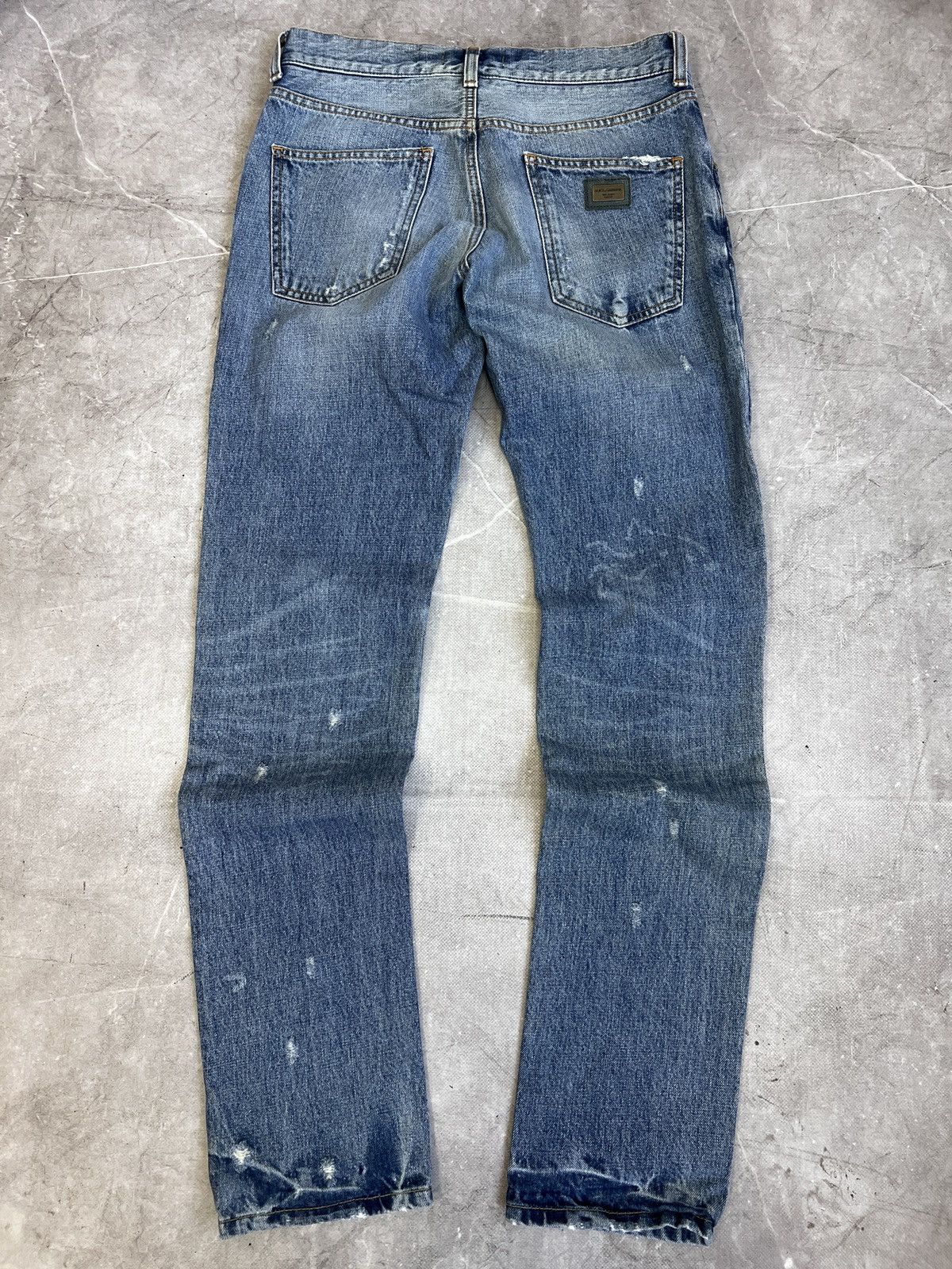 Dolce & Gabbana Dolce Gabbana Denim Slim Jeans Distressed luxury Y2K Size US 30 / EU 46 - 1 Thumbnail