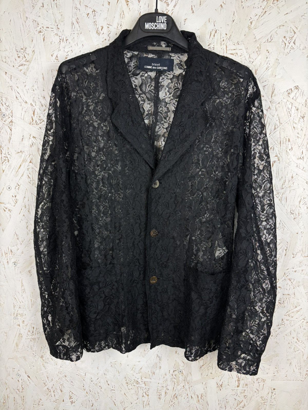 Tricot Comme des Garcons 90s Archive Comme Des Garcons Lace Button Up Shirt CDG ~L Size L / US 10 / IT 46 - 1 Thumbnail