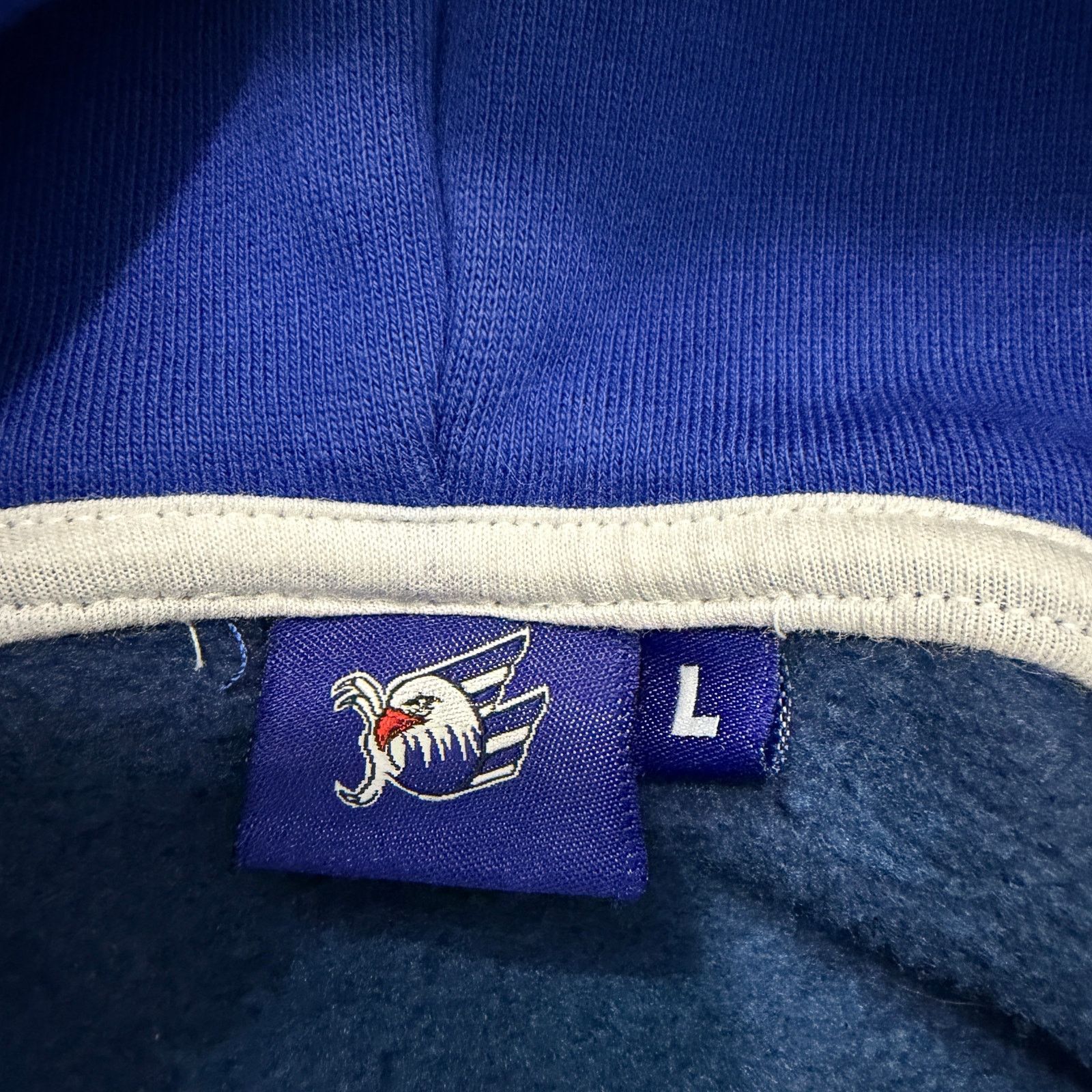 Vintage Adler Mannheim Hockey Hoodie Men's Large Blue Pullover Size US L / EU 52-54 / 3 - 4 Thumbnail
