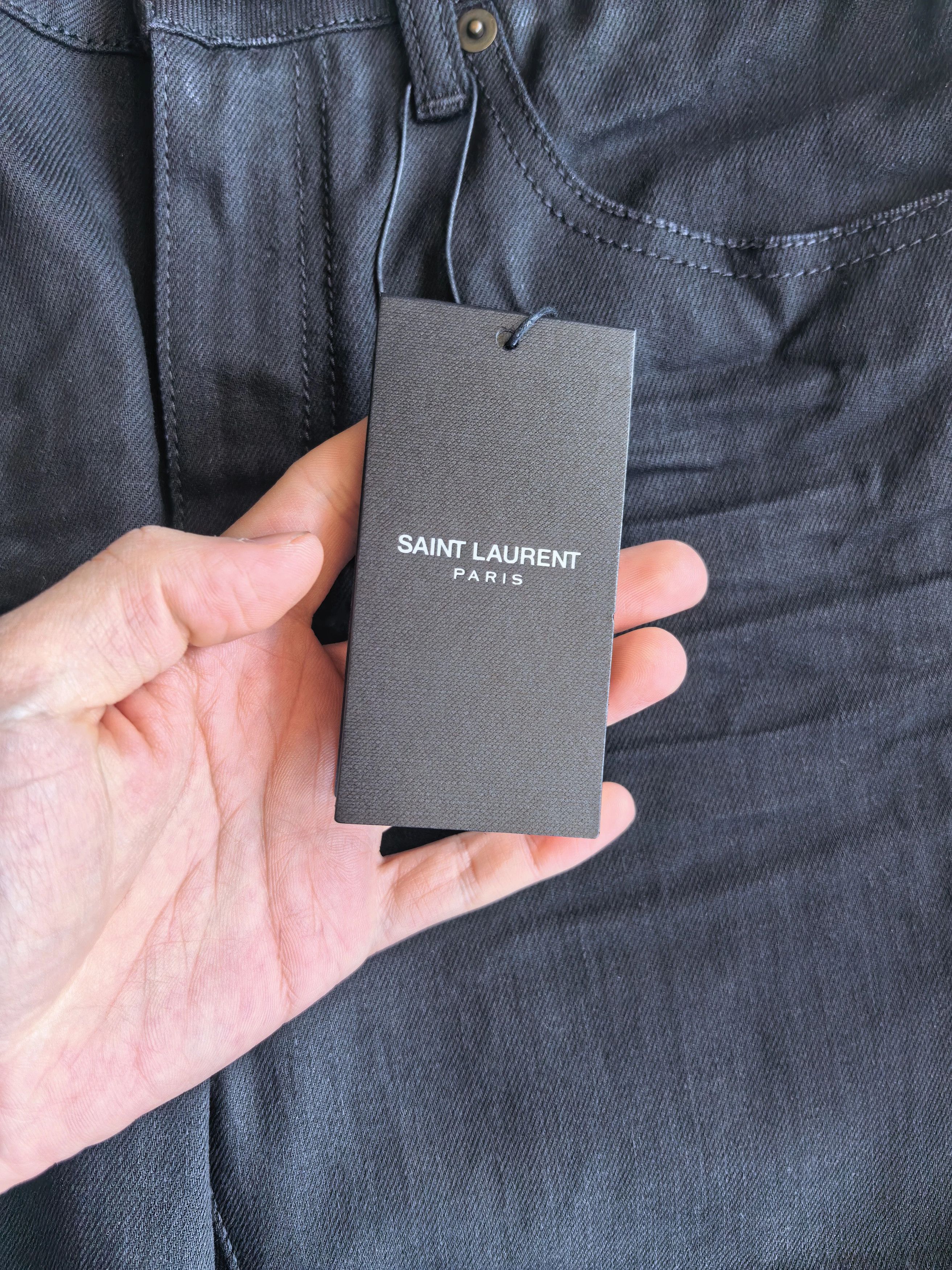 Saint Laurent Paris Saint Laurent Black Jeans 27 Size US 27 - 2 Thumbnail