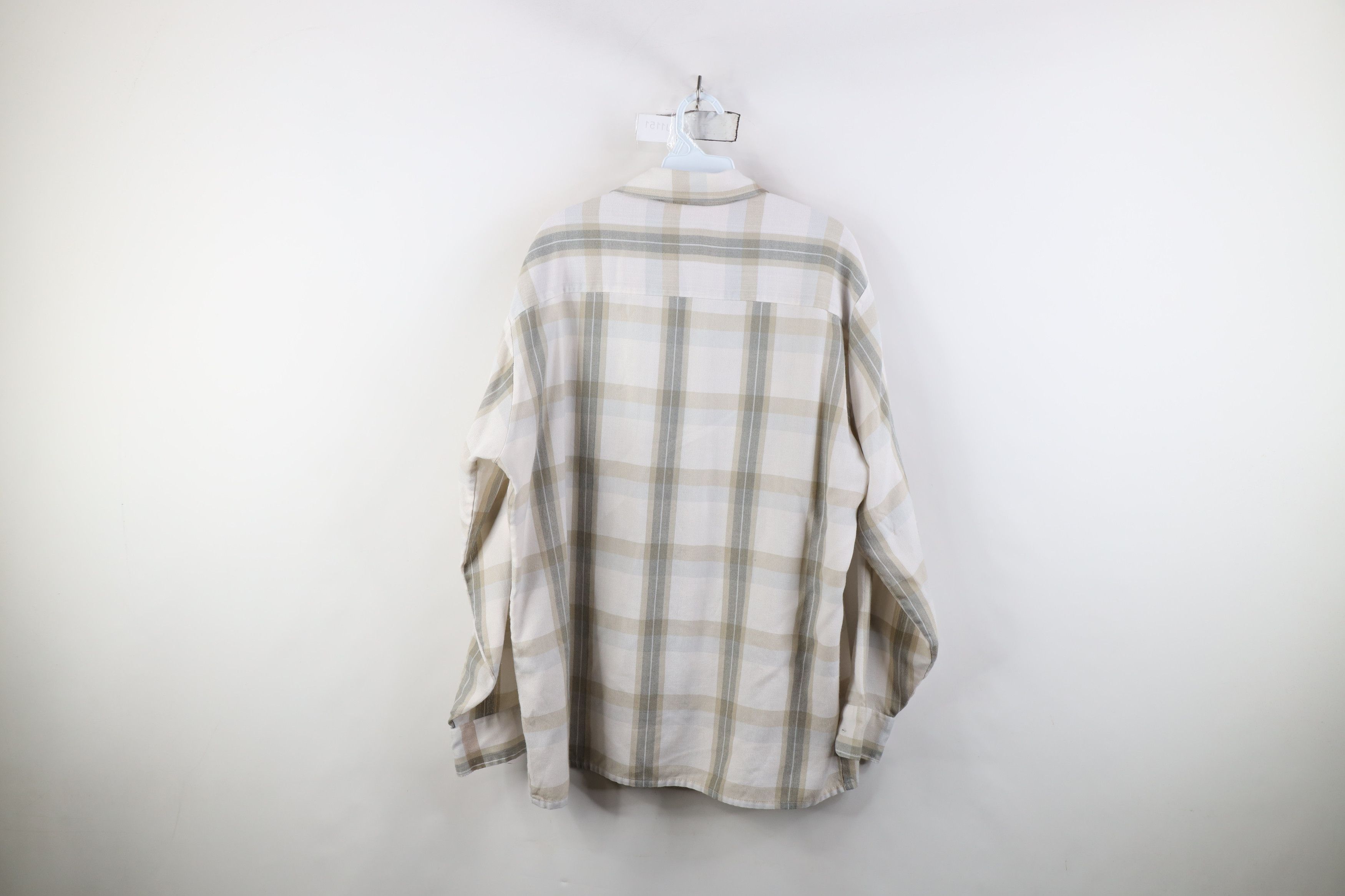 Vintage Vintage 70s Streetwear Pocket Collared Button Shirt Plaid Size US L / EU 52-54 / 3 - 13 Thumbnail