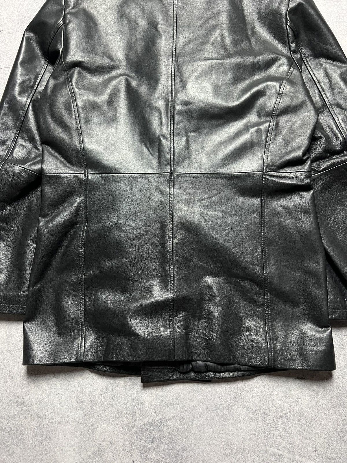 Vera Pelle Vintage Vera Pele Faded Leather Coat Jacket Size US L / EU 52-54 / 3 - 15 Thumbnail