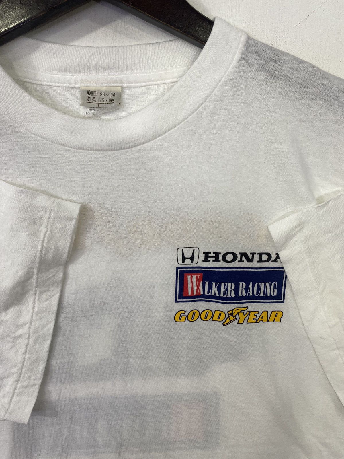 Vintage 💥VINTAGE HONDA GOOD YEAR walker racing rare F1 tee shirt Size US L / EU 52-54 / 3 - 3 Thumbnail