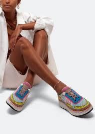 Chloe chloe Nama handstitch multicolor sneaker Size US 5 / IT 35 - 1 Thumbnail