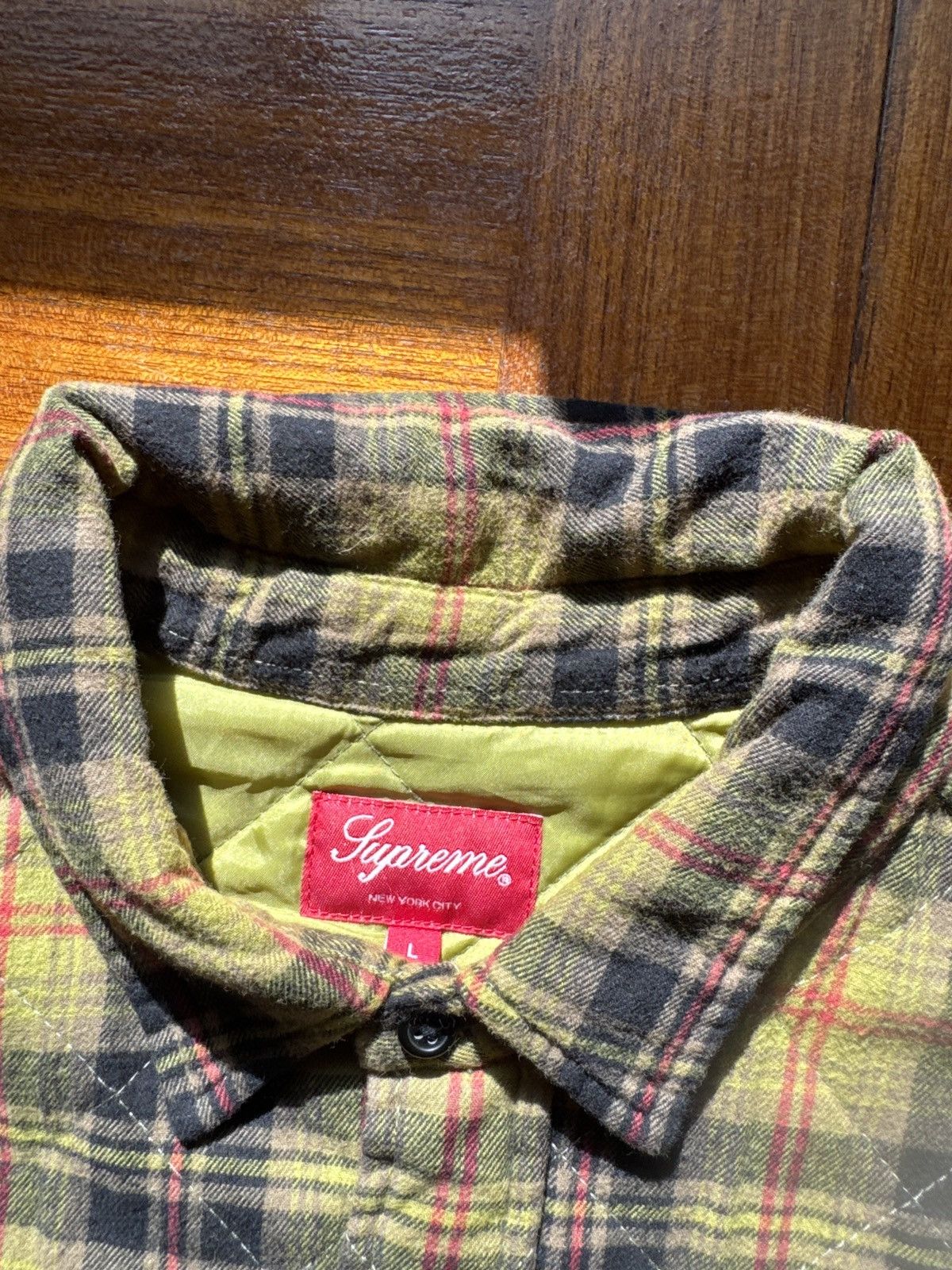 Supreme FW21 SUPREME QUILTED PLAID FLANNEL Size US L / EU 52-54 / 3 - 2 Thumbnail