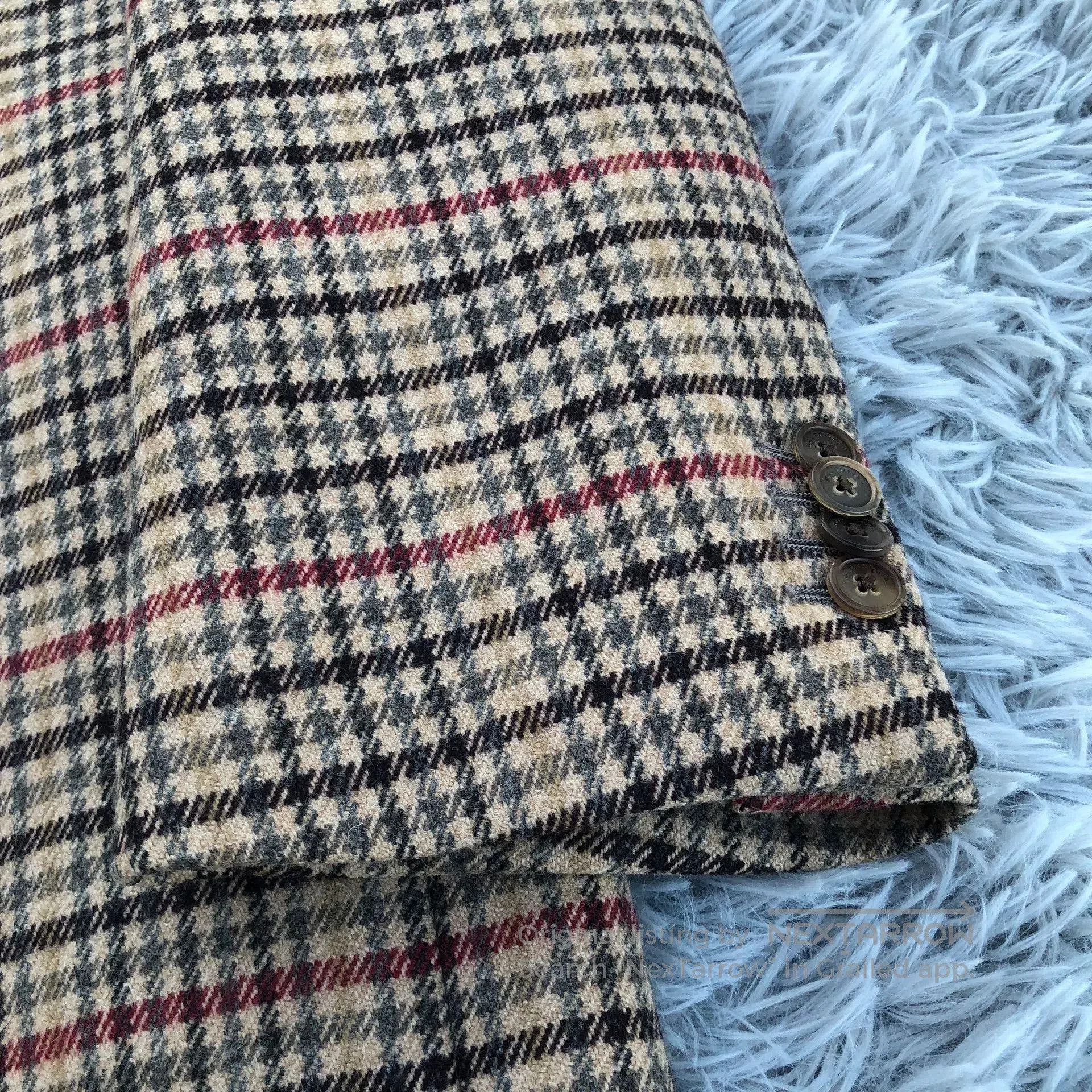 Balenciaga Balenciaga 17FW Houndstooth Wool Coat. Size US S / EU 44-46 / 1 - 2 Thumbnail