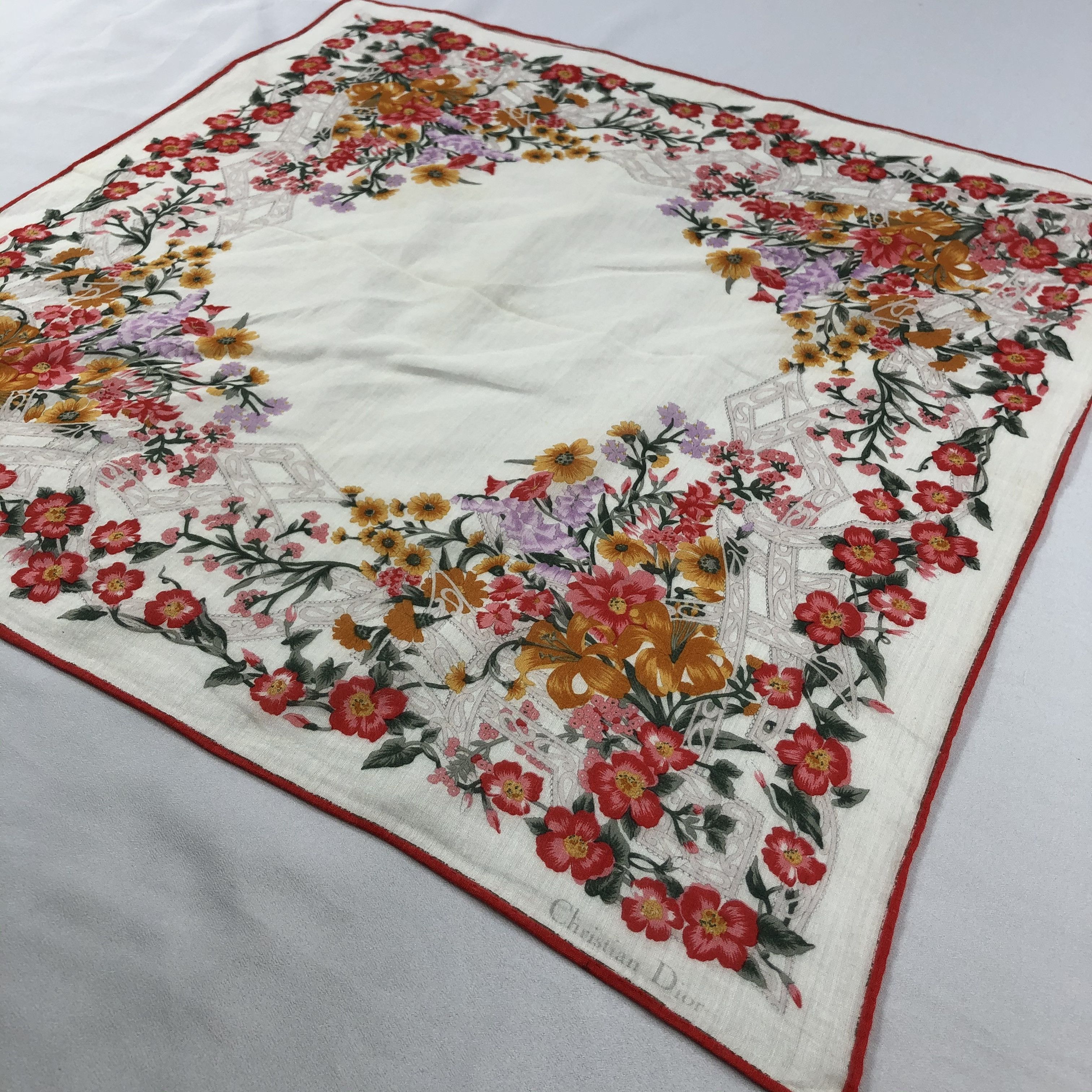 Vintage Christian Dior Neckerchief / Bandana / Handkerchief Size ONE SIZE - 4 Thumbnail