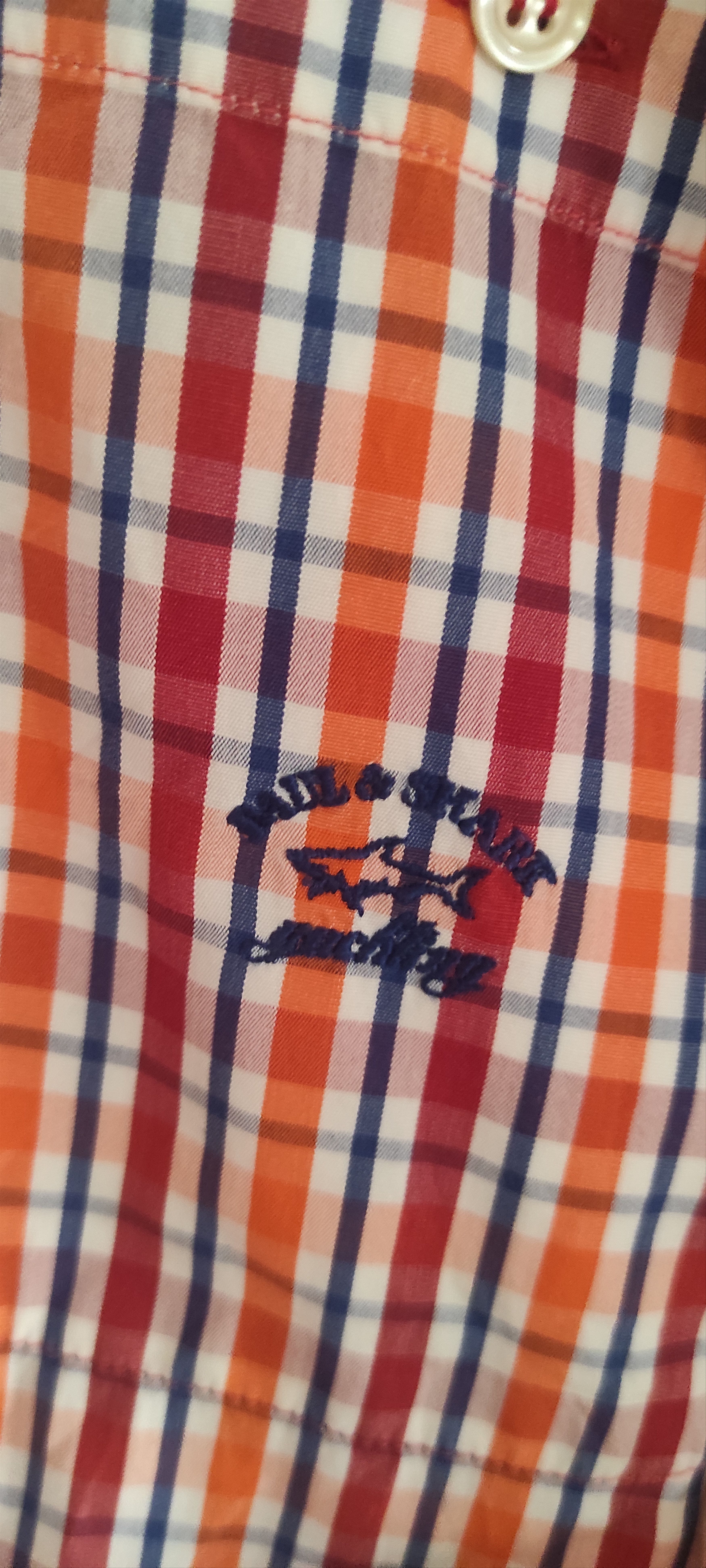 Paul & Shark Paul & Shark Mens Gingham Short Sleeve Shirt M Size US M / EU 48-50 / 2 - 4 Thumbnail