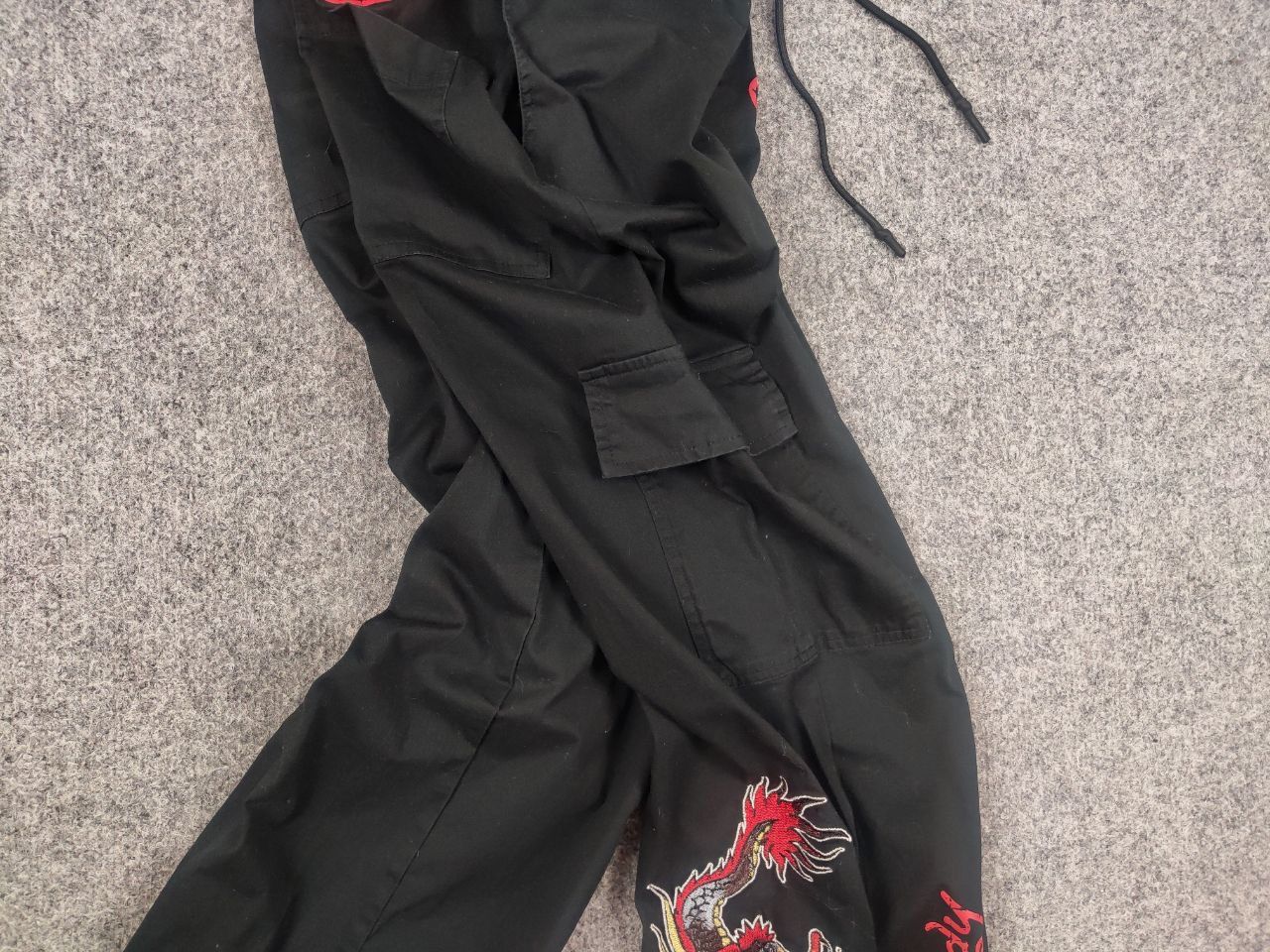 Ed Hardy Ed Hardy Vintage Y2K Style Dragon Embroidered Cargo Pants Size US 30 / EU 46 - 5 Thumbnail