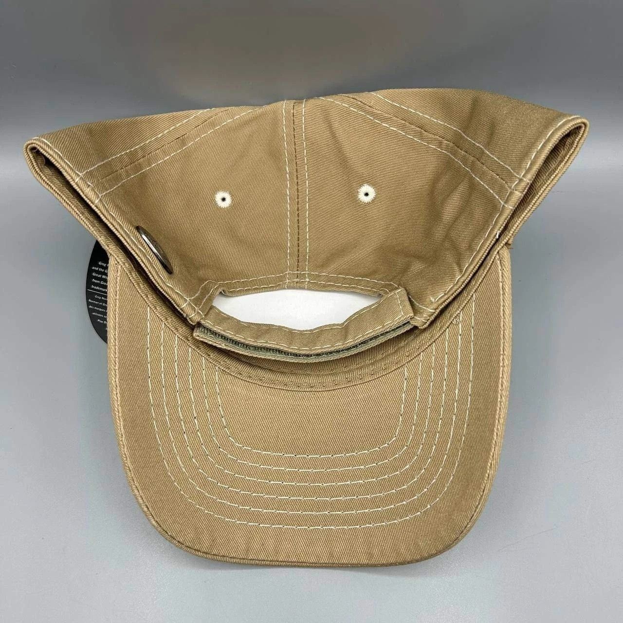 Greg Norman Greg Norman Golf Hat Men Beige Embroidered Strap Back Cotton Size ONE SIZE - 7 Thumbnail