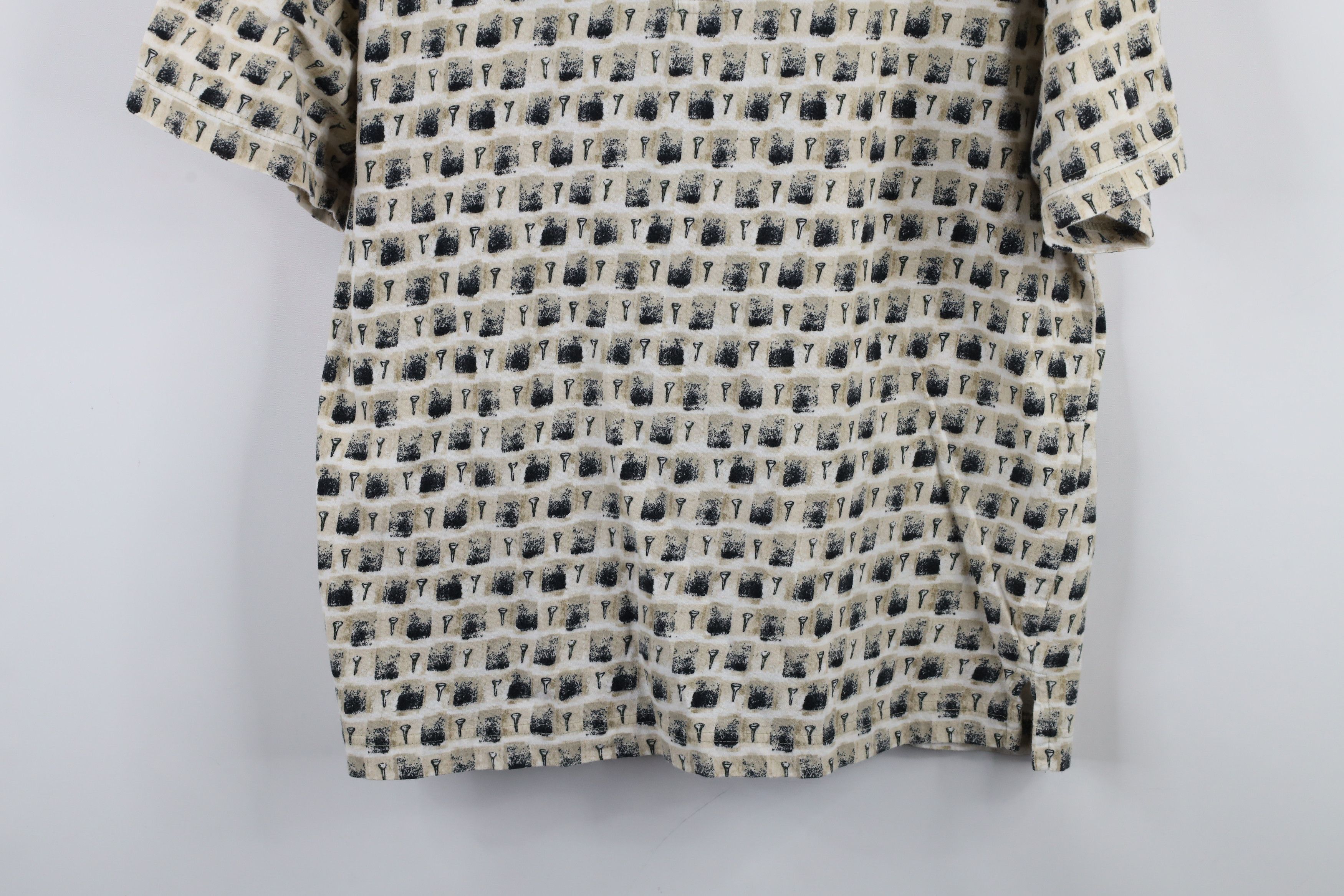 Vintage Vintage 90s Streetwear Checkered All Over Print Polo Shirt Size US L / EU 52-54 / 3 - 3 Thumbnail