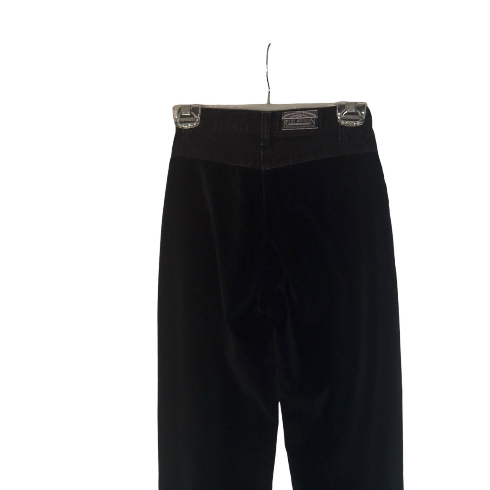 Rocky Mountain Featherbed Vtg Rocky Mountain Jeans Rockies Black High Rise Velvet Size 24" / US 00 / IT 34 - 6 Thumbnail