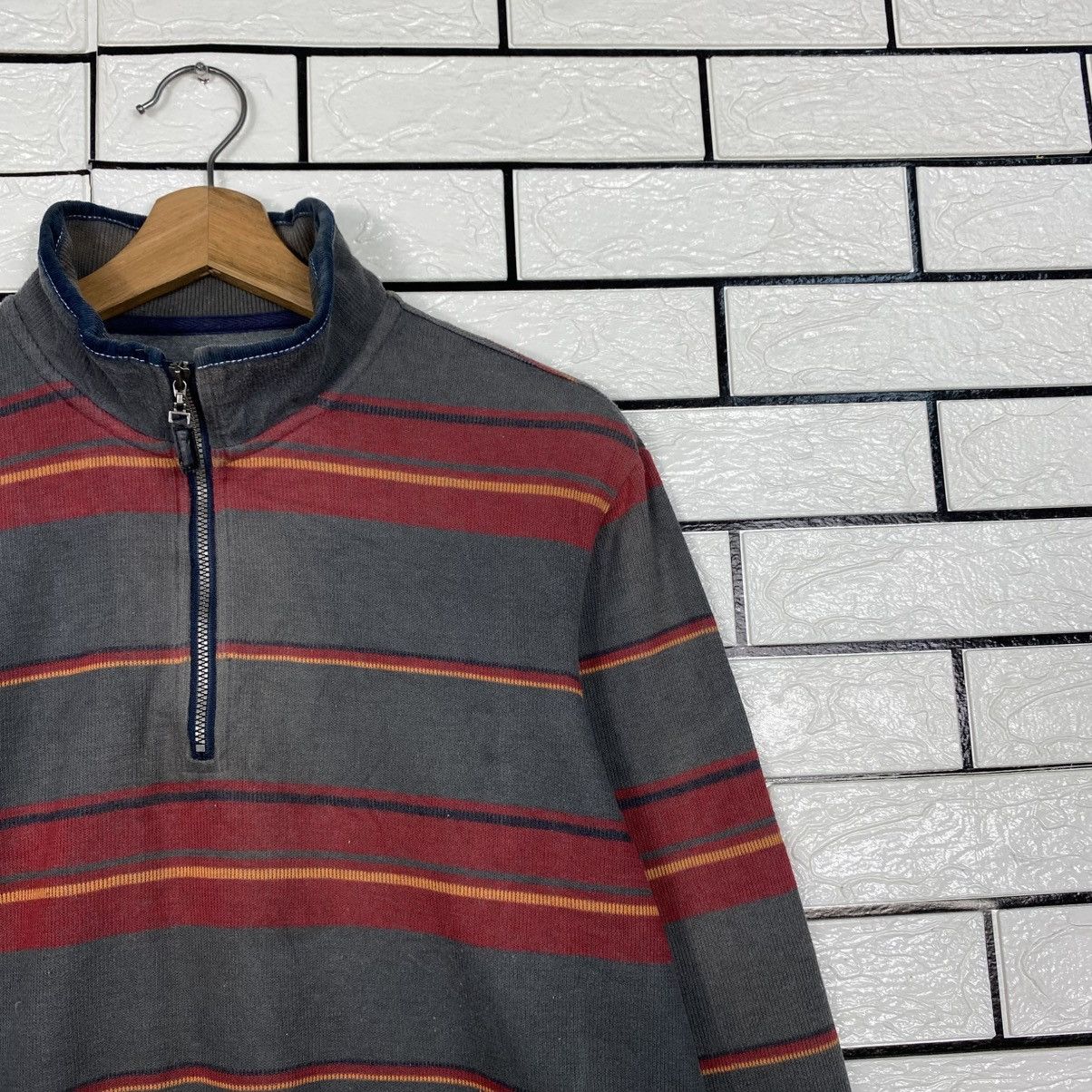 Issey Miyake 📌Vintage Anorak Sweatshirt Simple Life Striped Size US L / EU 52-54 / 3 - 7 Thumbnail