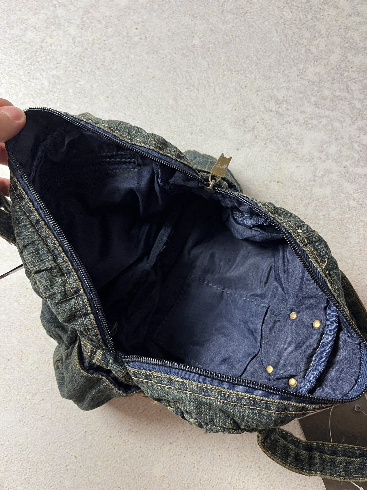 Diesel Vintage Diesel Shoulder Bag Distressed Denim Y2K Spare