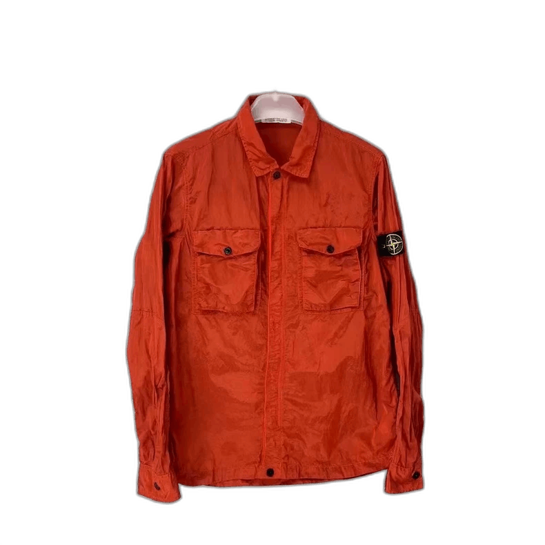 Stone Island Stone Island Red Nylon Shirt Size Large -2506 Size US L / EU 52-54 / 3 - 1 Thumbnail