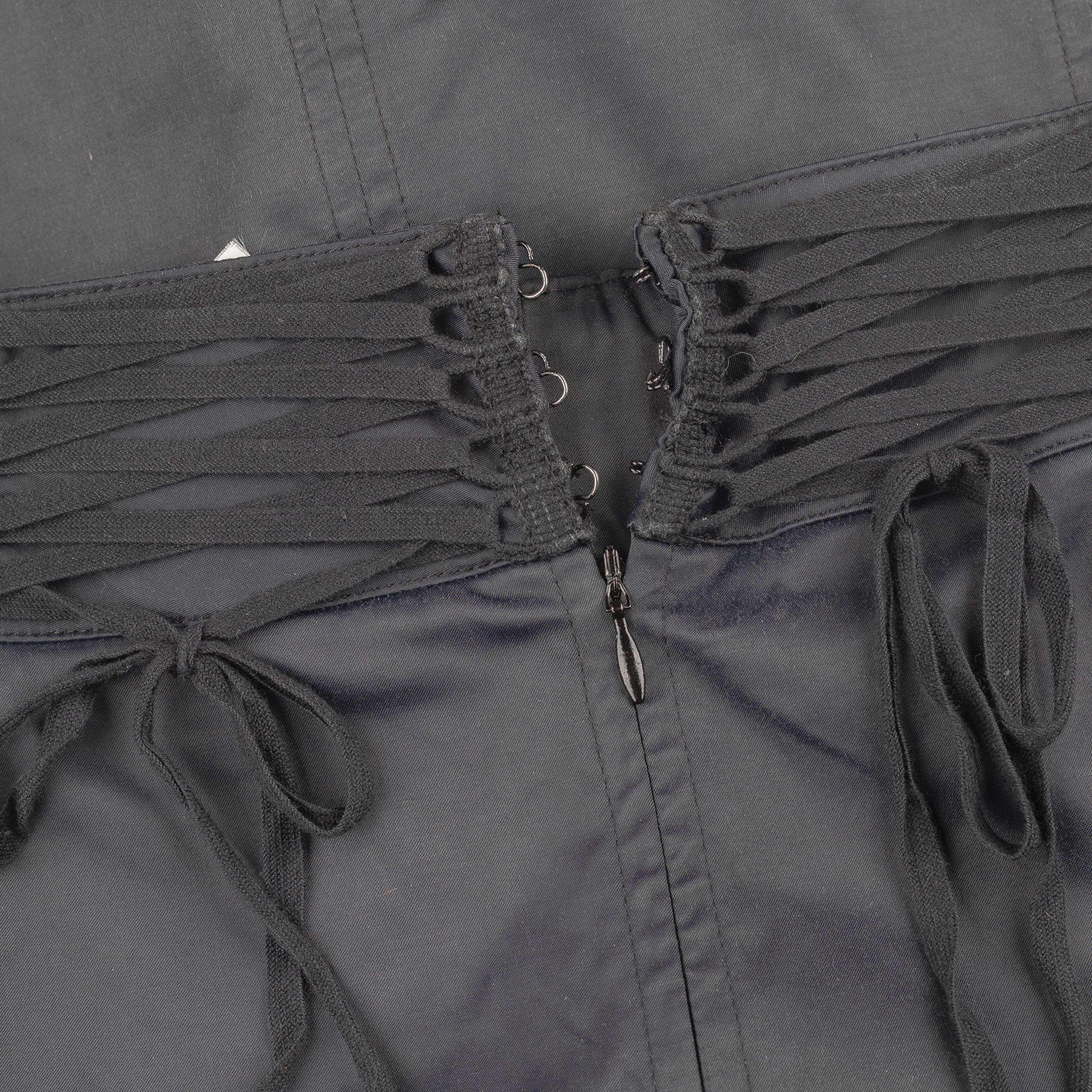 plein sud Plein Sud Vintage Corset Black Midi Skirt (XS) Size 25" / US 0 / IT 36 - 3 Thumbnail
