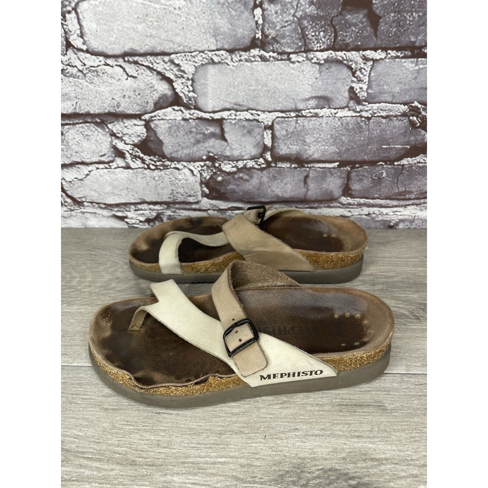 Mephisto Mephisto Helen Beige Nubuck Leather Slides Casual Sandals Wo Size US 6 / IT 36 - 11 Thumbnail