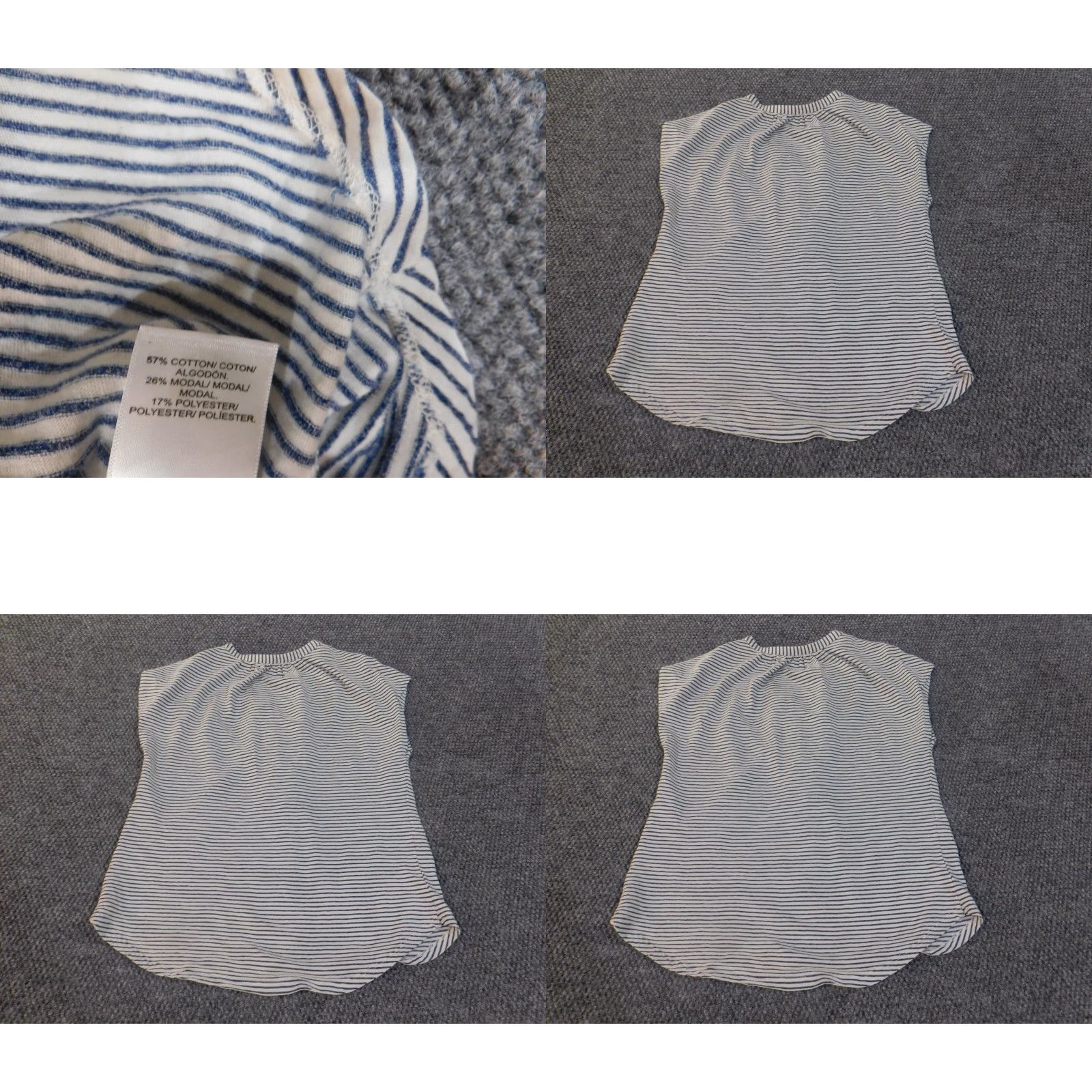Lucky Brand Lucky Brand top Small blue striped womens pullover henley button blouse Size S / US 4 / IT 40 - 8 Thumbnail