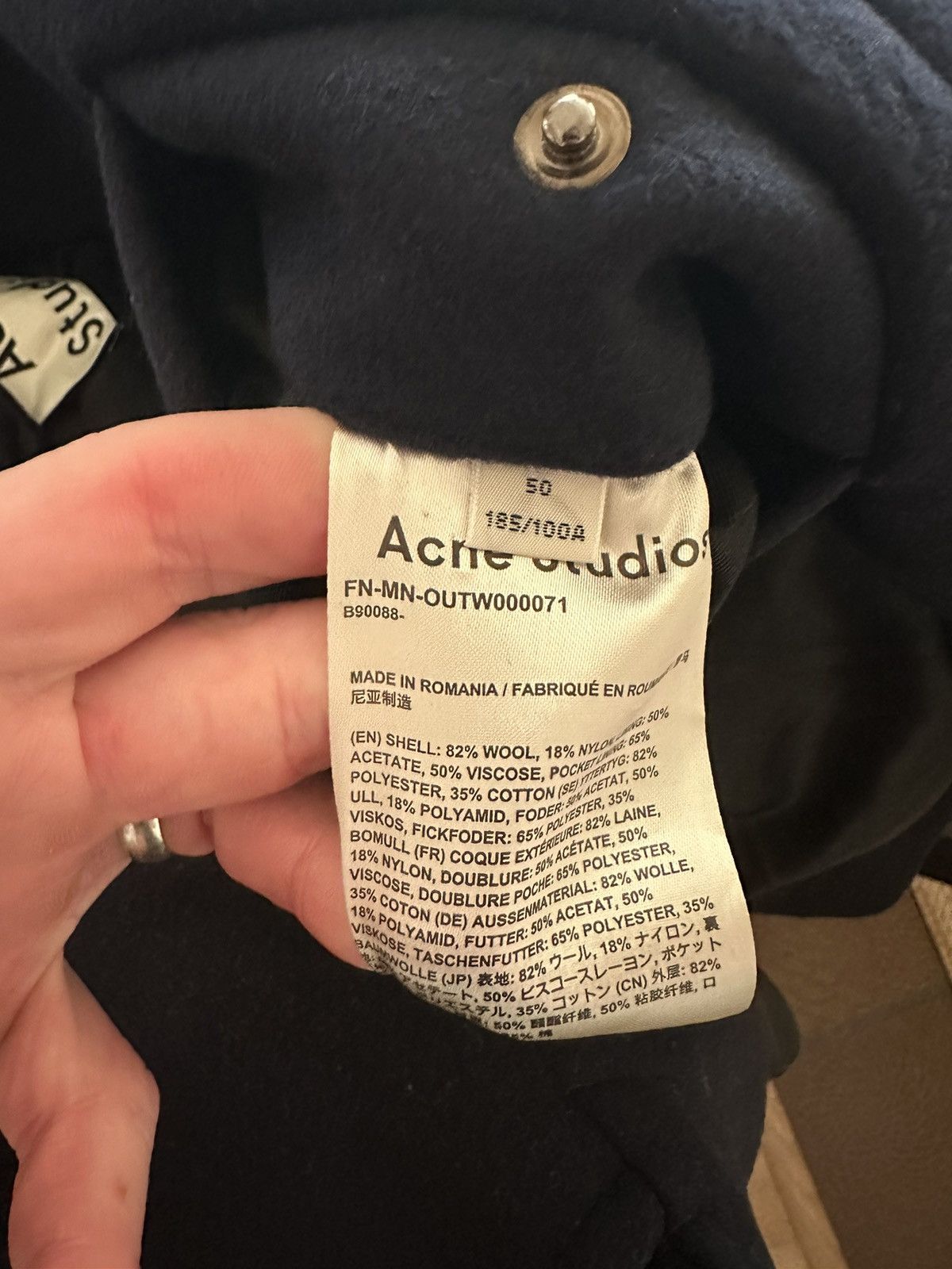 Acne Studios Acne wool olly bru bomber jacket medium Size US M / EU 48-50 / 2 - 7 Thumbnail