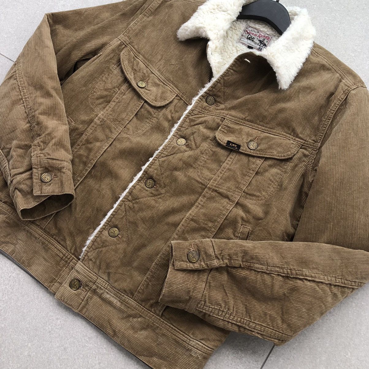 Lee Vintage Storm Rider Lee Lined Sherpa Corduroy Trucker Jacket Size US M / EU 48-50 / 2 - 5 Thumbnail