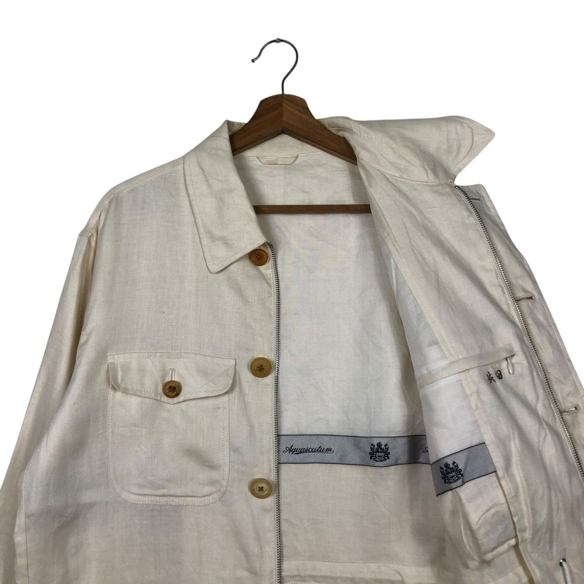 Japanese Brand 🔥VINTAGE CHORE WORK JACKET AQUASCUTUM LONDON MULTI POCKETS Size US L / EU 52-54 / 3 - 14 Thumbnail