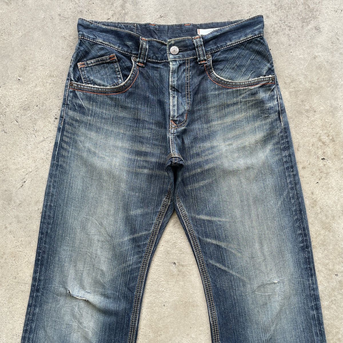 Japanese Brand W33x33.5💥 Vintage Edwin XV-S Faded BAGGY Jeans Denim Pants Size US 33 - 3 Thumbnail